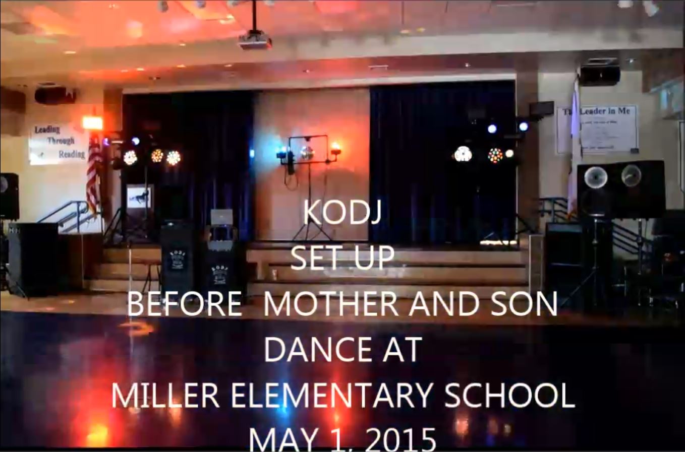 The KODJ Setup with lights - May 1st 2015