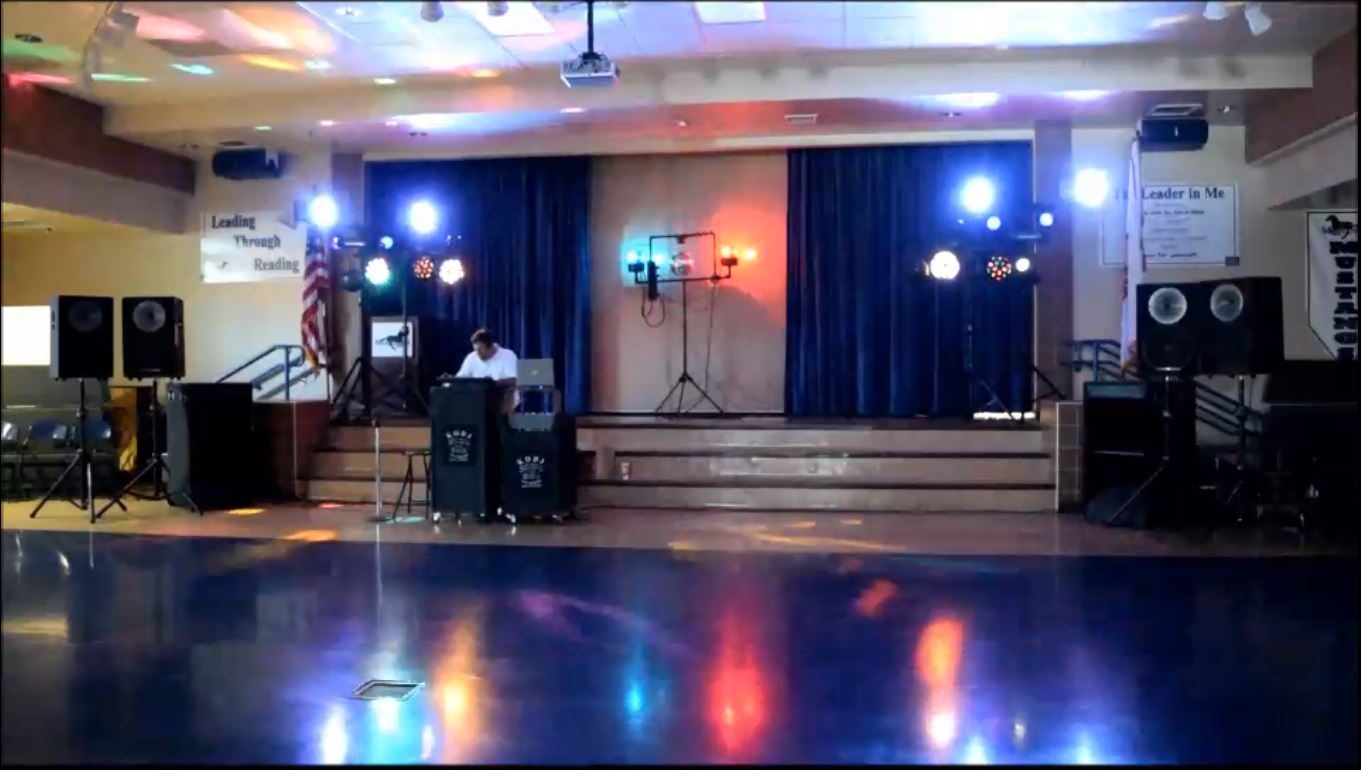 The KODJ Setup with lights - May 1st 2015